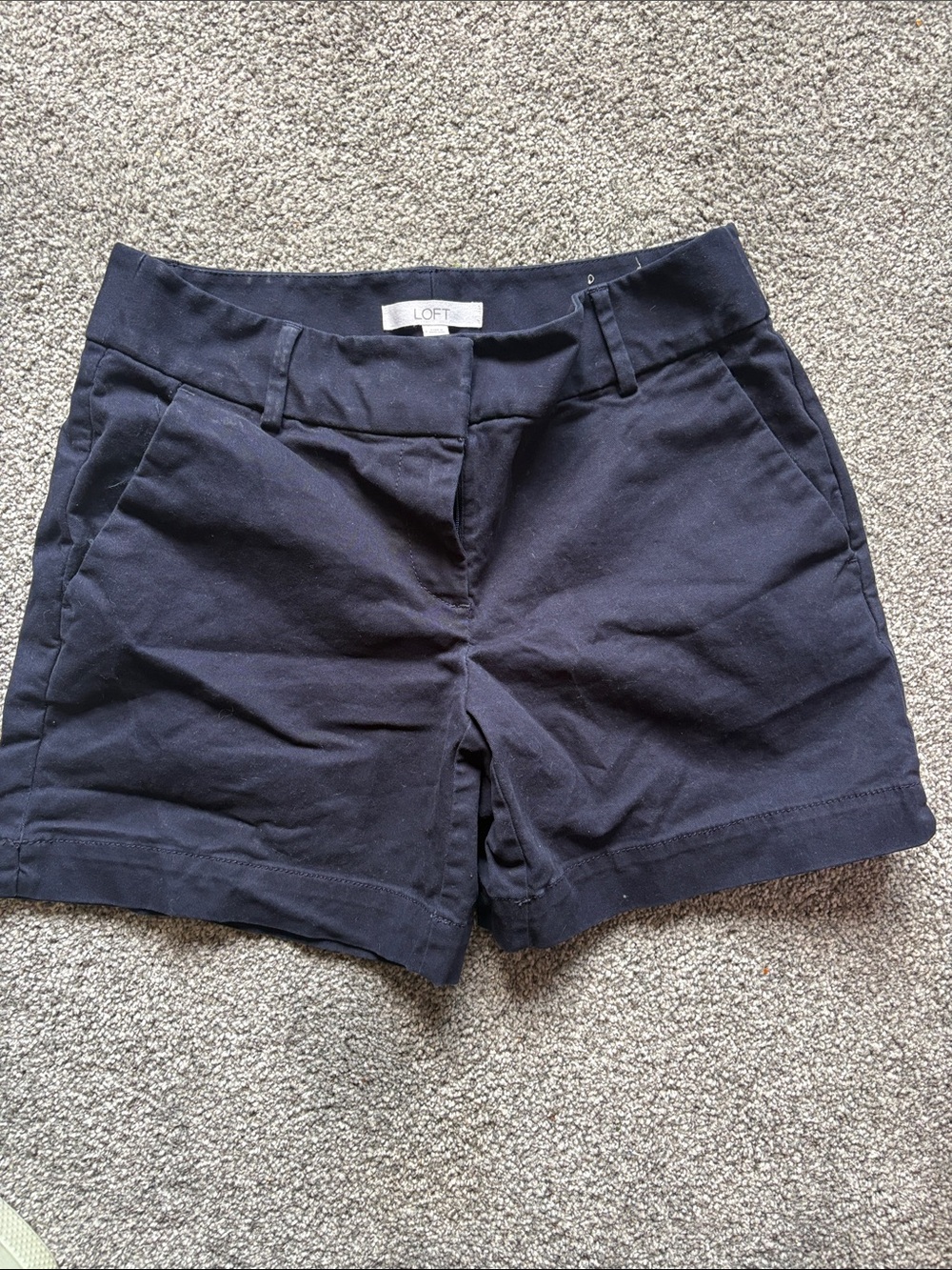 LOFT Navy Tailored Women's Bermuda Shorts